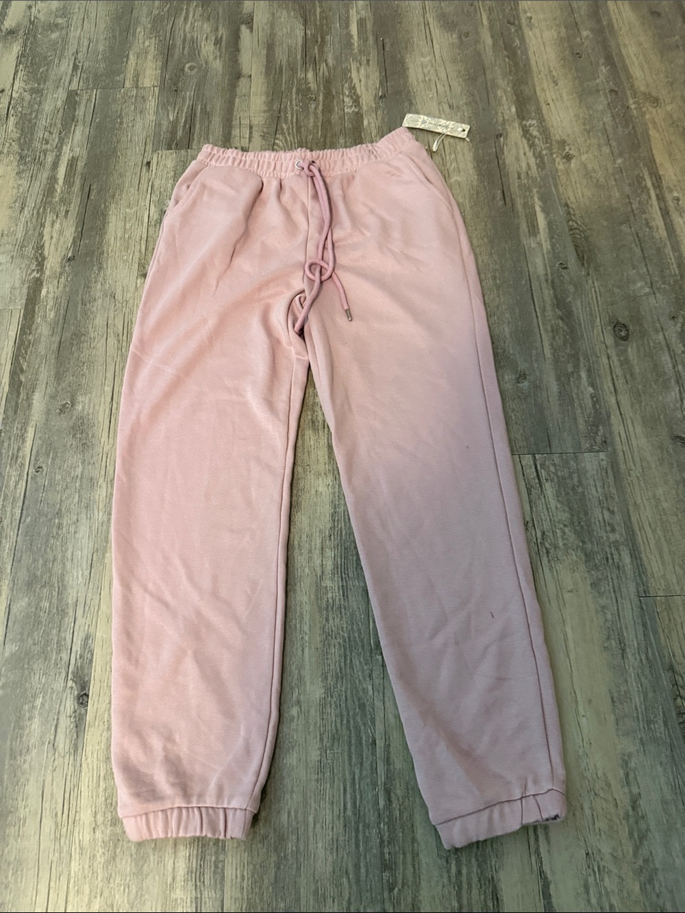 iris Pale Pink Fleece Jogger Pants